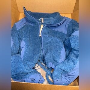 Boxy Zip Up Jacket - Blue